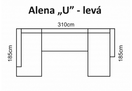 Alena do U - standardní velikost nebo na míru dle dodaných rozměrů