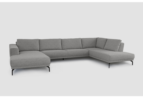 Kansas do „U" - Délka 377 cm. Sestava Otoman + 2,5 P + Lenoška nebo Lenoška + 2,5 P + Otoman