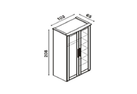 Skříň Petra - P2DD