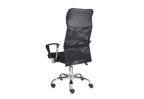 MEDEA 2026 černá s područkami na chromovém kříži