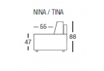Pohovka Nina 3F - rozkládací