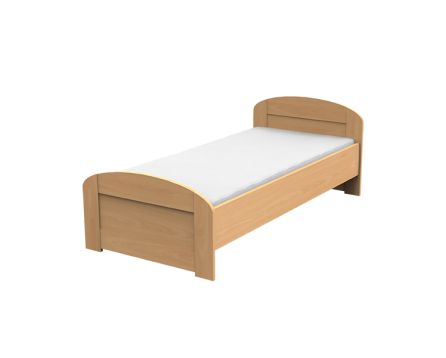 Jednolůžko Petra se zaobleným čelem